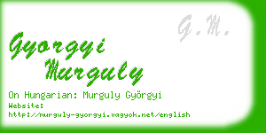 gyorgyi murguly business card
