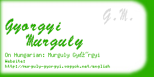 gyorgyi murguly business card